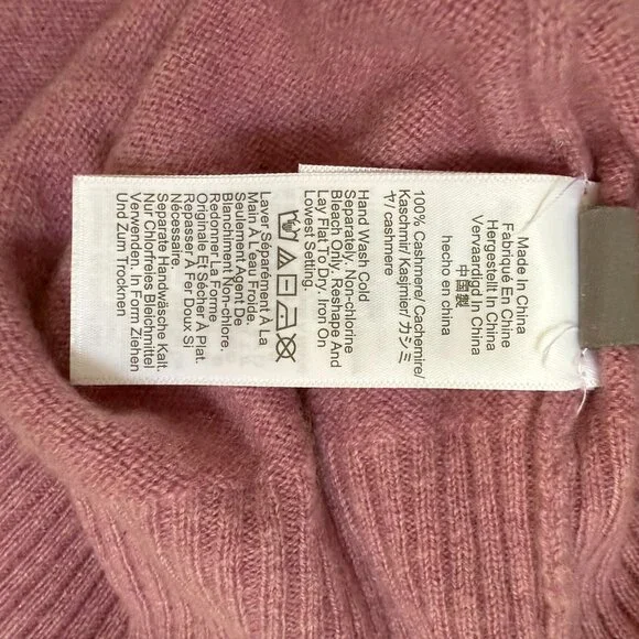 J.CREW Cashmere Shrunken Crewneck Sweater Raspberry S NWOT - Picture 9 of 10